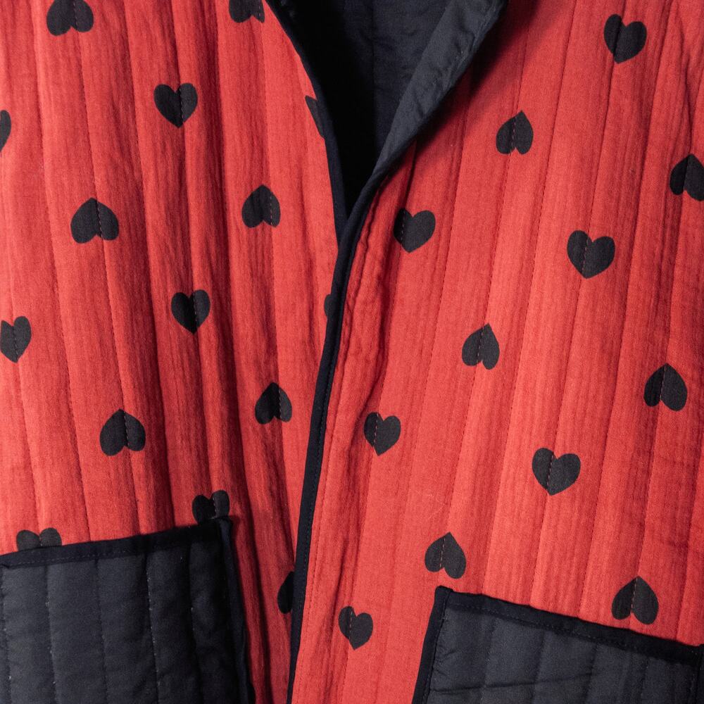 Red Heart Patterned Jacket - Picture 4 of 9